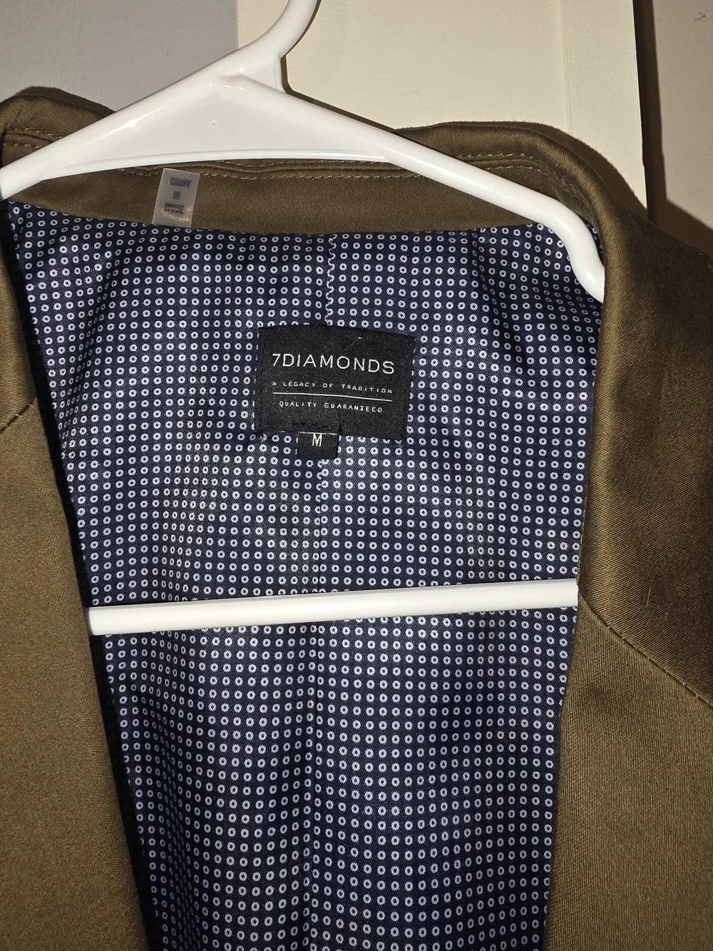 Saco Blazer 7 Diamonds Man Size M New Green Oliva Slim